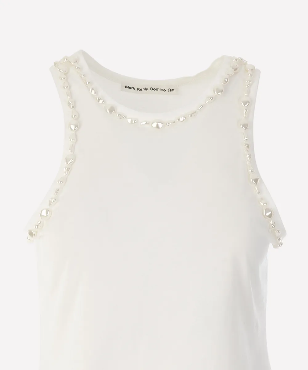 MKDT lea beaded tank top 