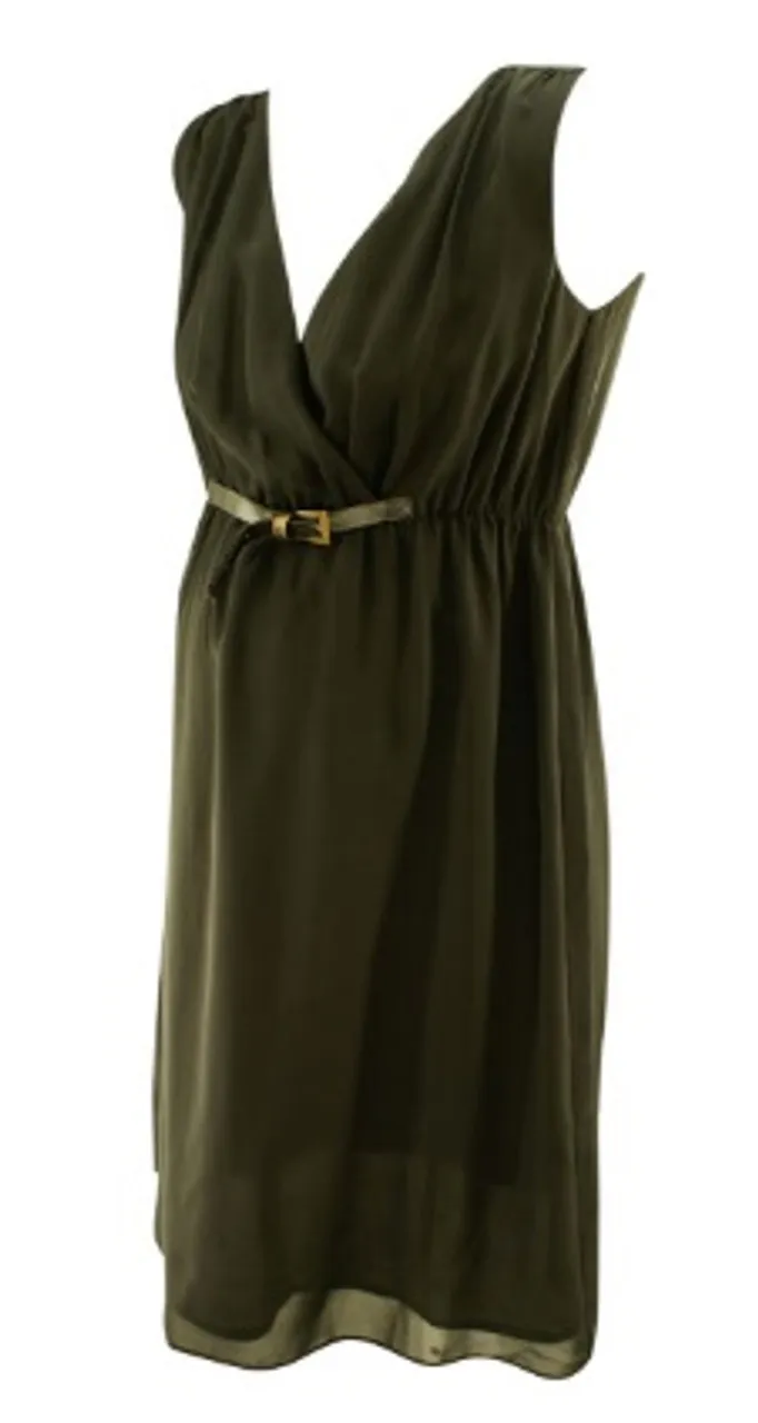 *New* Black Noppies Maternity Cinched Belted Maternity Dress (Size Small)