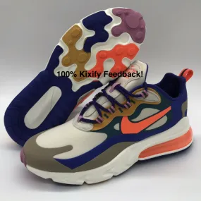 Nike Air Max 270 React Light Orewood Brown Hyper Crimson