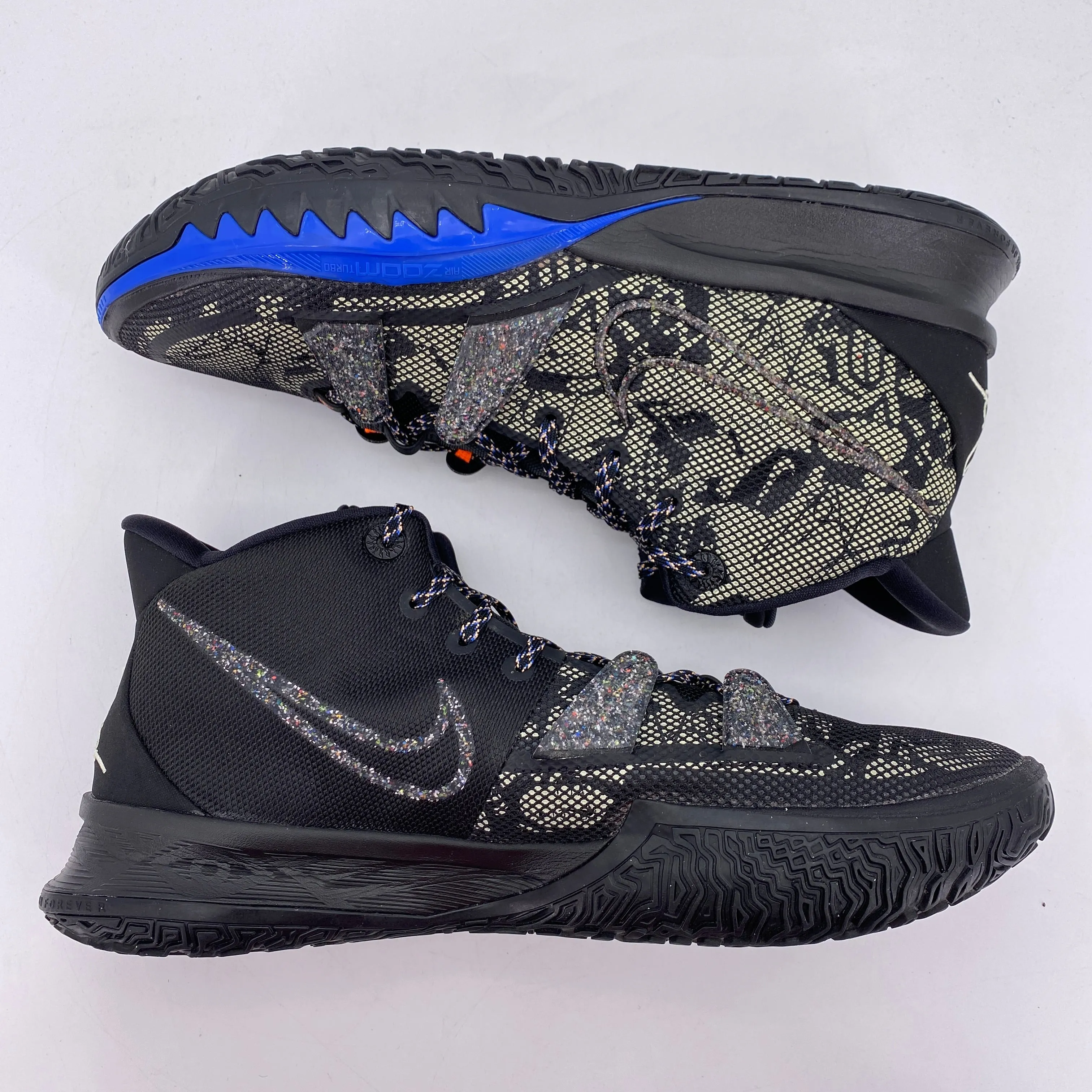 Nike Kyrie 7 Black Blue 2021 Used Size 13