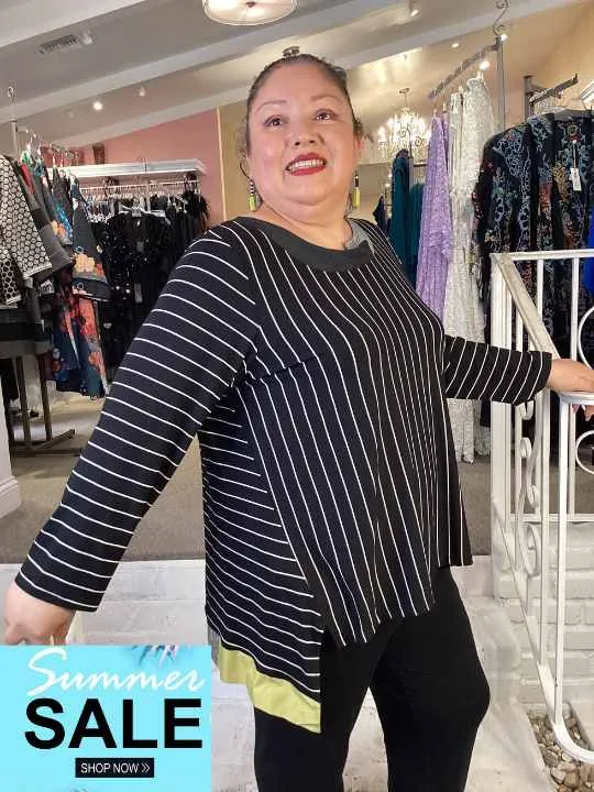 NOVA STRIPE TUNIC/ TOP