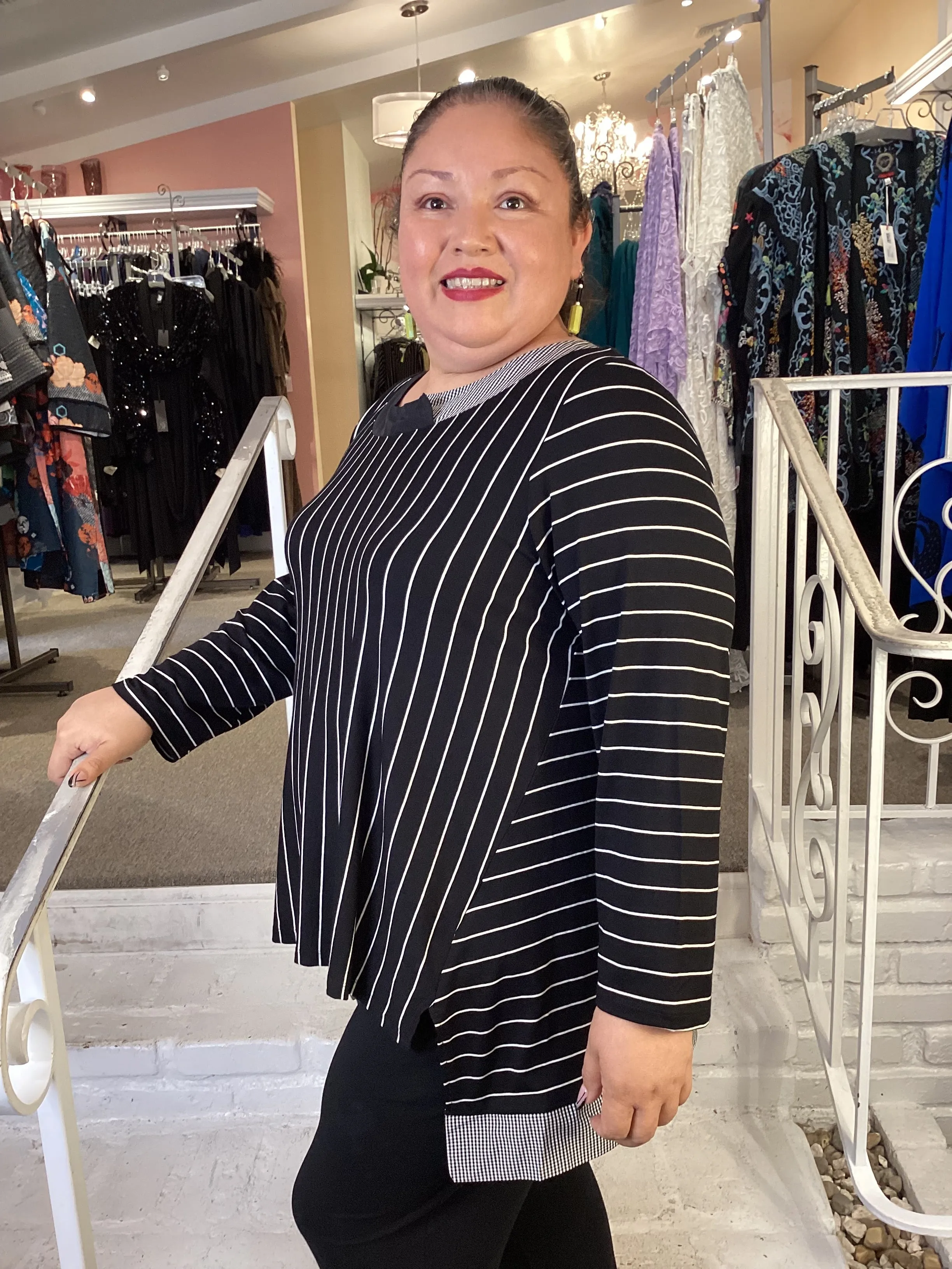 NOVA STRIPE TUNIC/ TOP