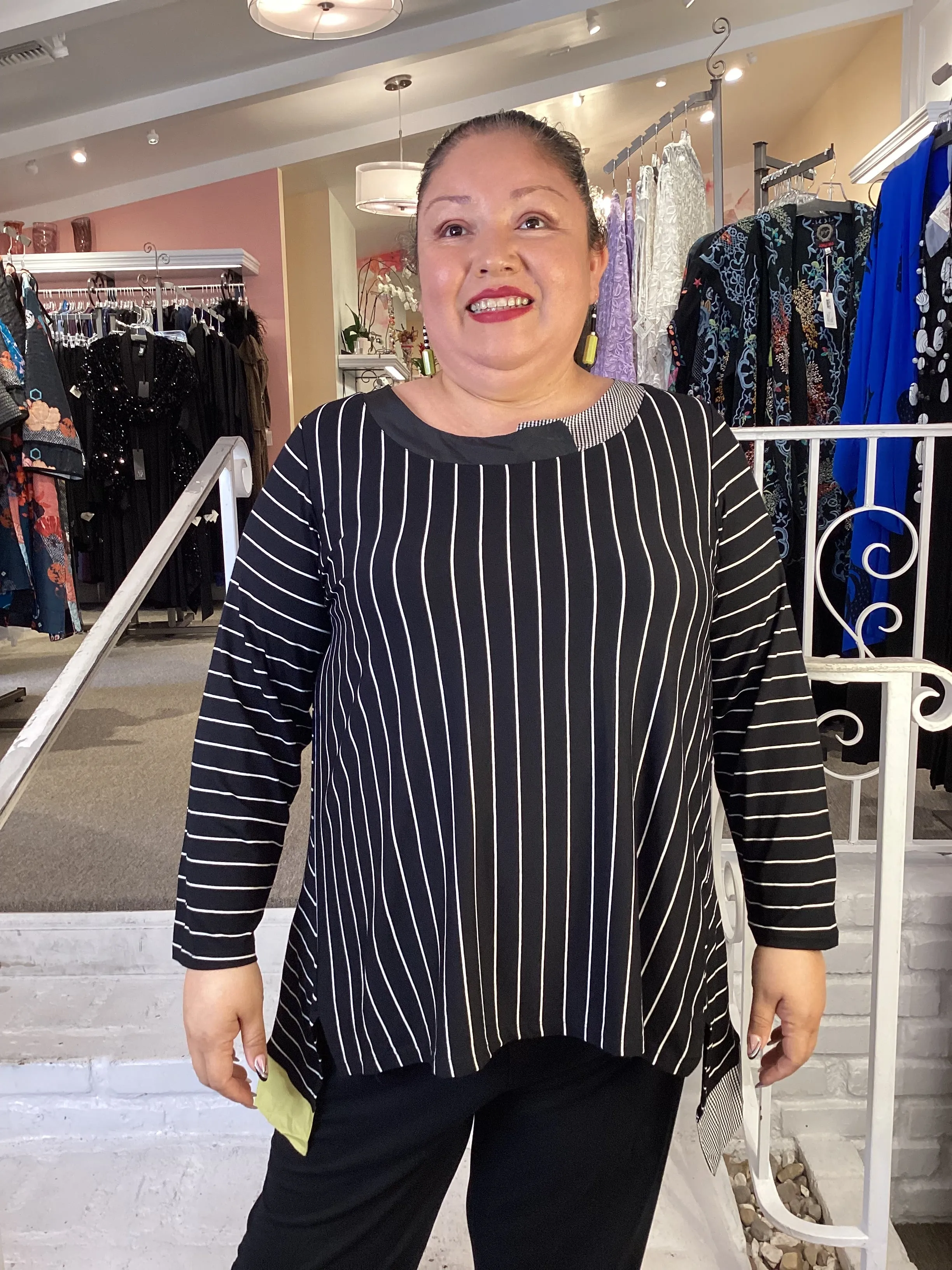 NOVA STRIPE TUNIC/ TOP