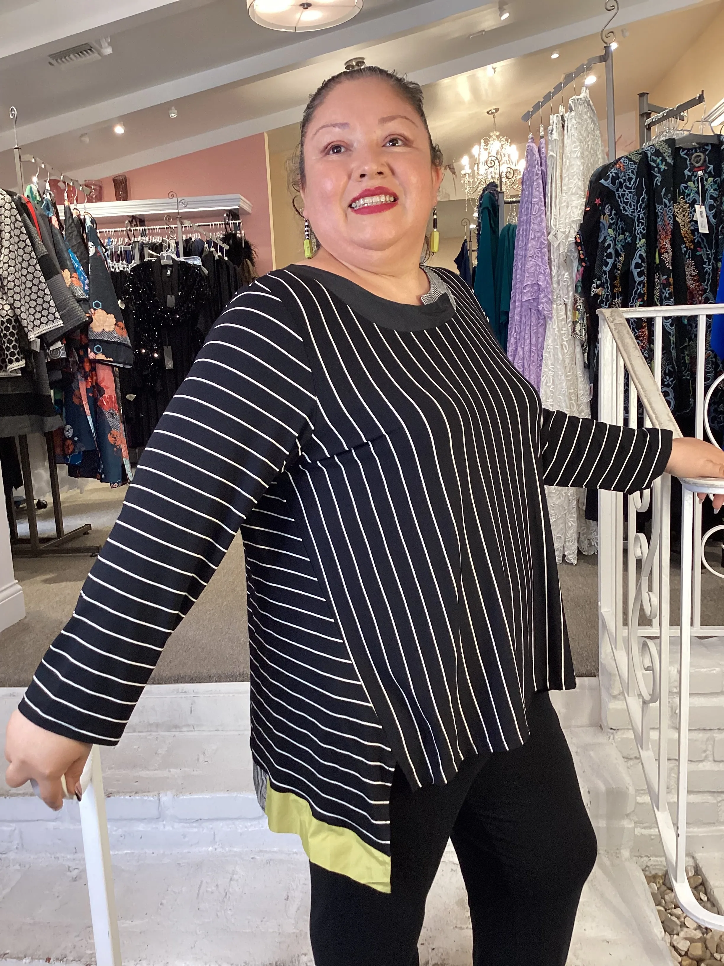 NOVA STRIPE TUNIC/ TOP