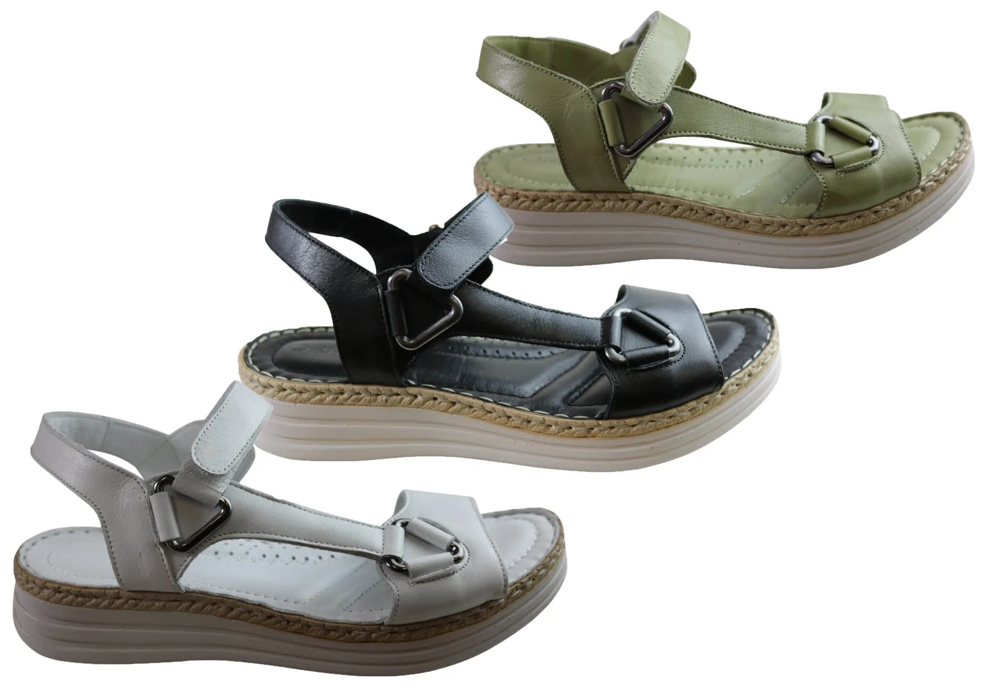 Orizonte Amori Womens European Comfortable Leather Sandals