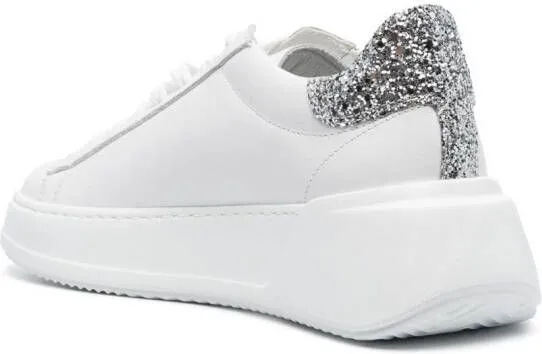 Philippe Model Paris Temple leather low-top sneakers White