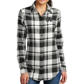 Port Authority Ladies Plaid Flannel Tunic- Mascot 2 Tone