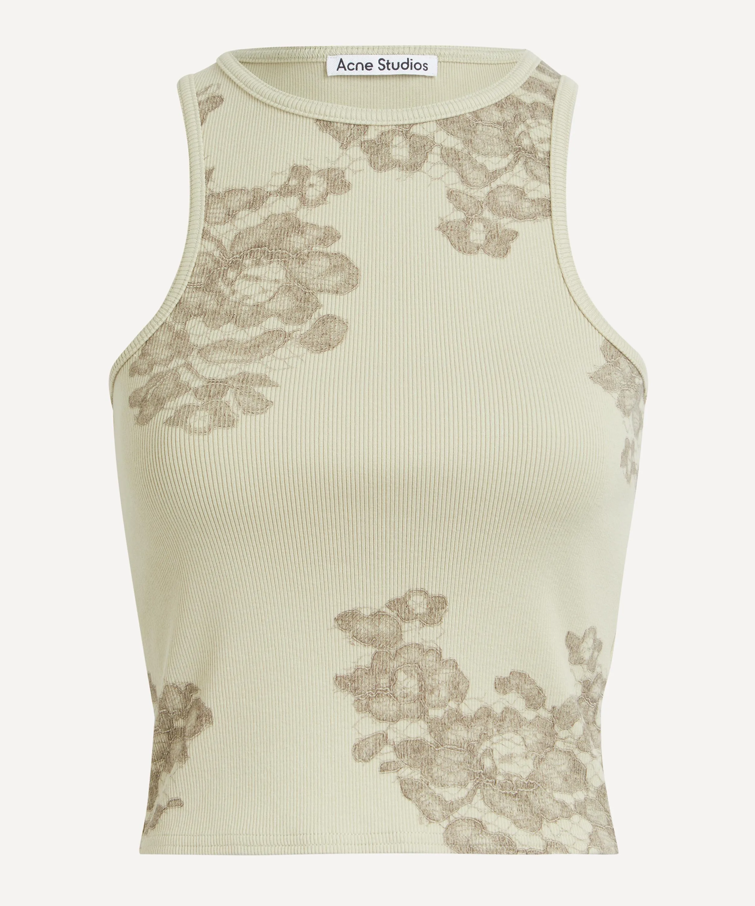 Printed Lace Tank Top