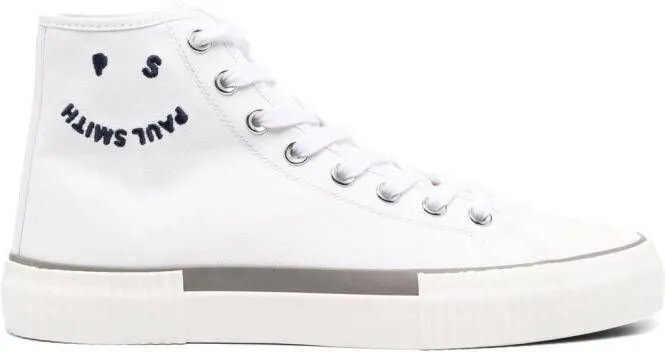 PS Paul Smith logo-embroidered high-top sneakers White