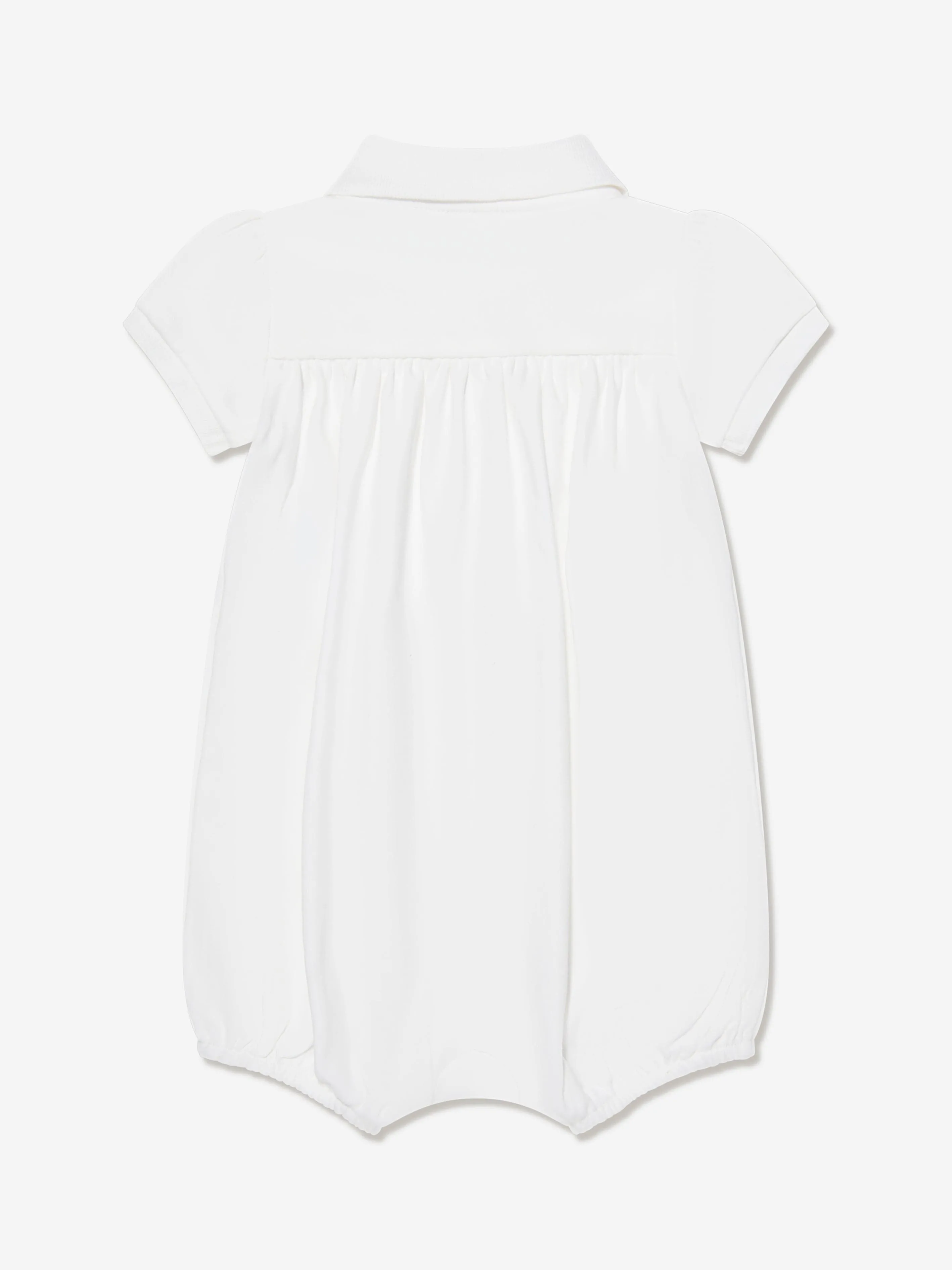 Ralph Lauren Baby Girls Cotton Polo Bubble Romper