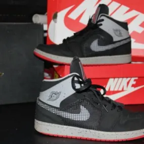 Rare Nike Jordan 1 Retro 89 Black Cement 599873-003 SZ 1...