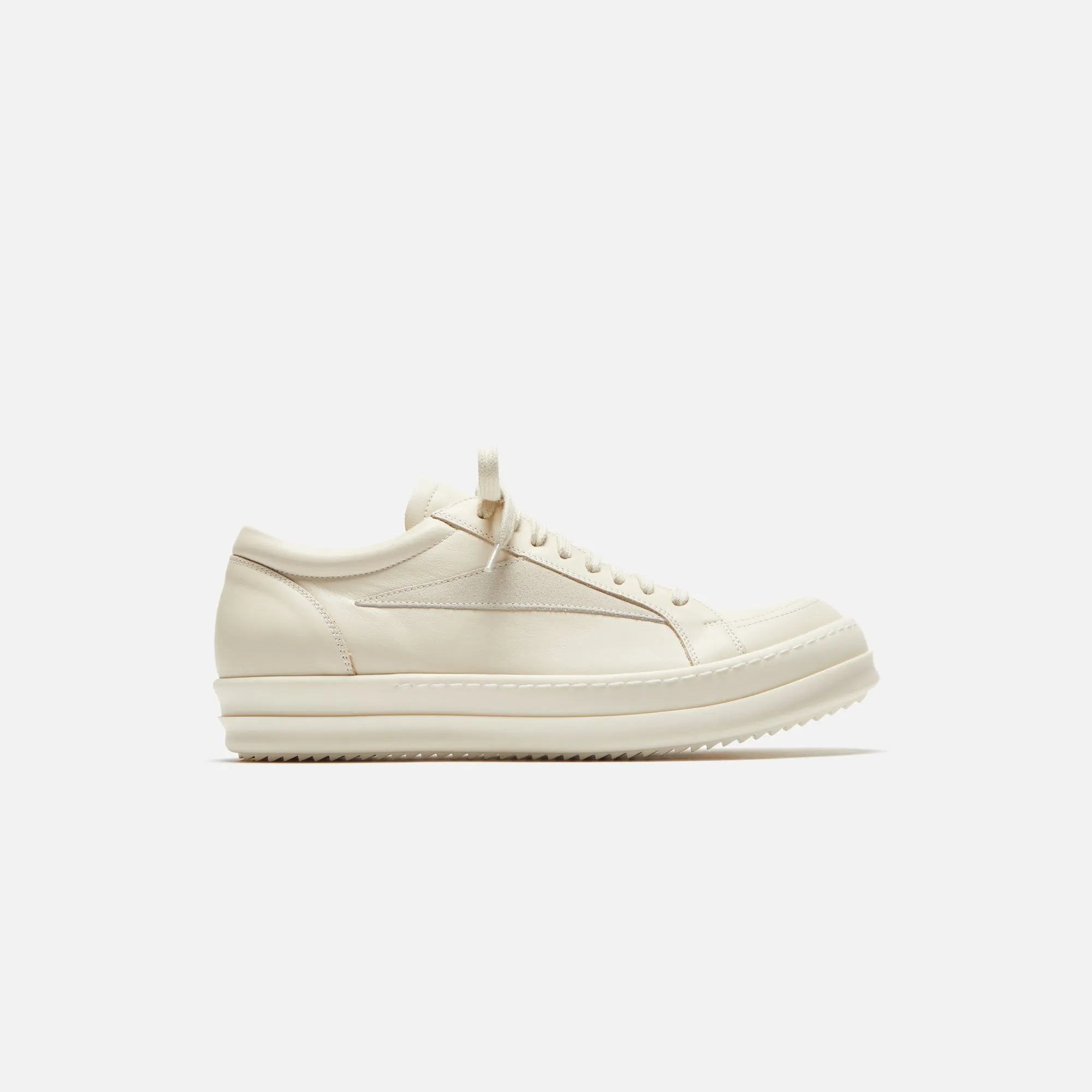 Rick Owens Scarpe Pelle Vintage Sneakers - Milk / Milk / Milk