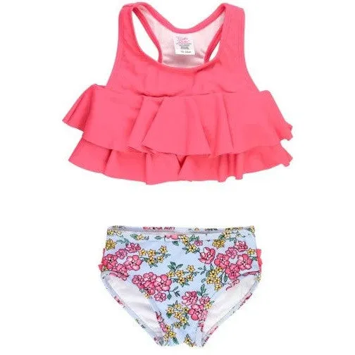 RuffleButts Flounce Bikini | Cheerful Blossoms