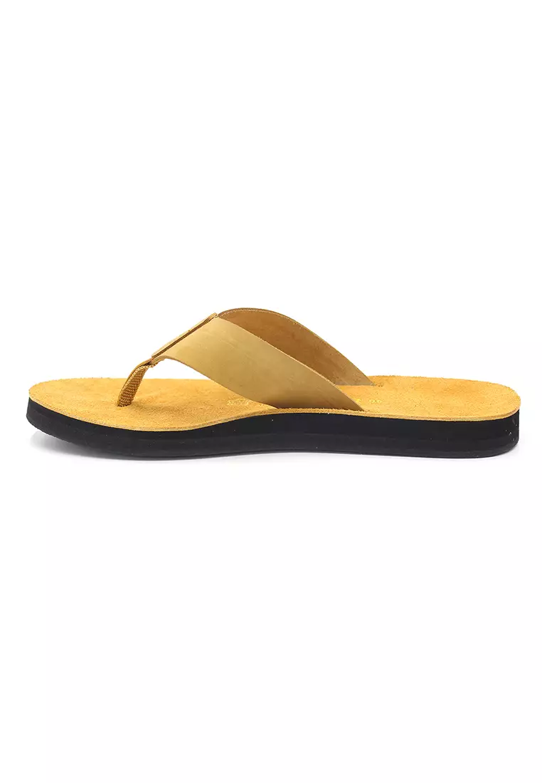 SoleSimple Quebec - Beige Leather Sandals & Flip Flops