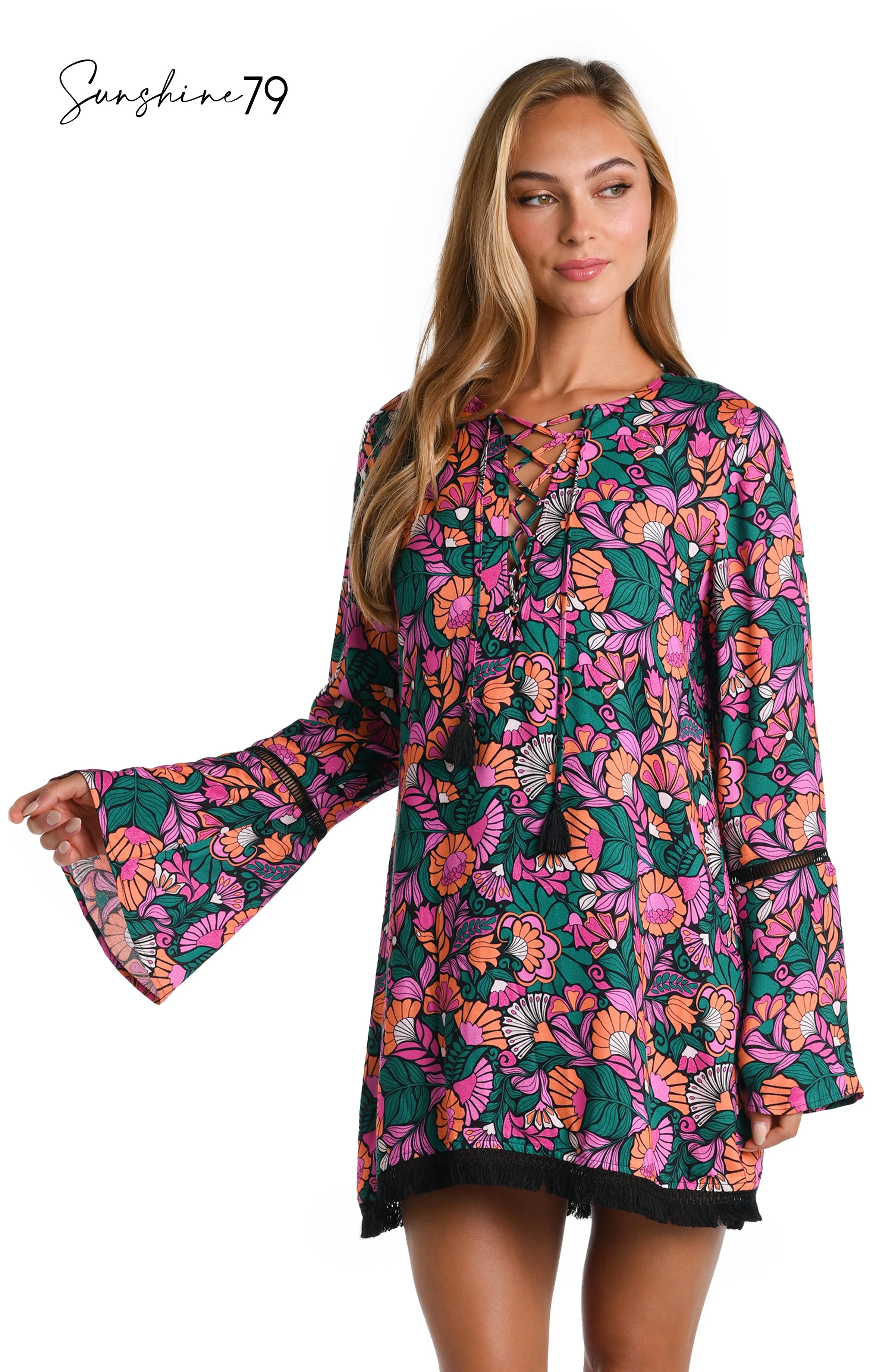 Sunshine 79 Isle Nouveau Lace Front Tunic Cover Up