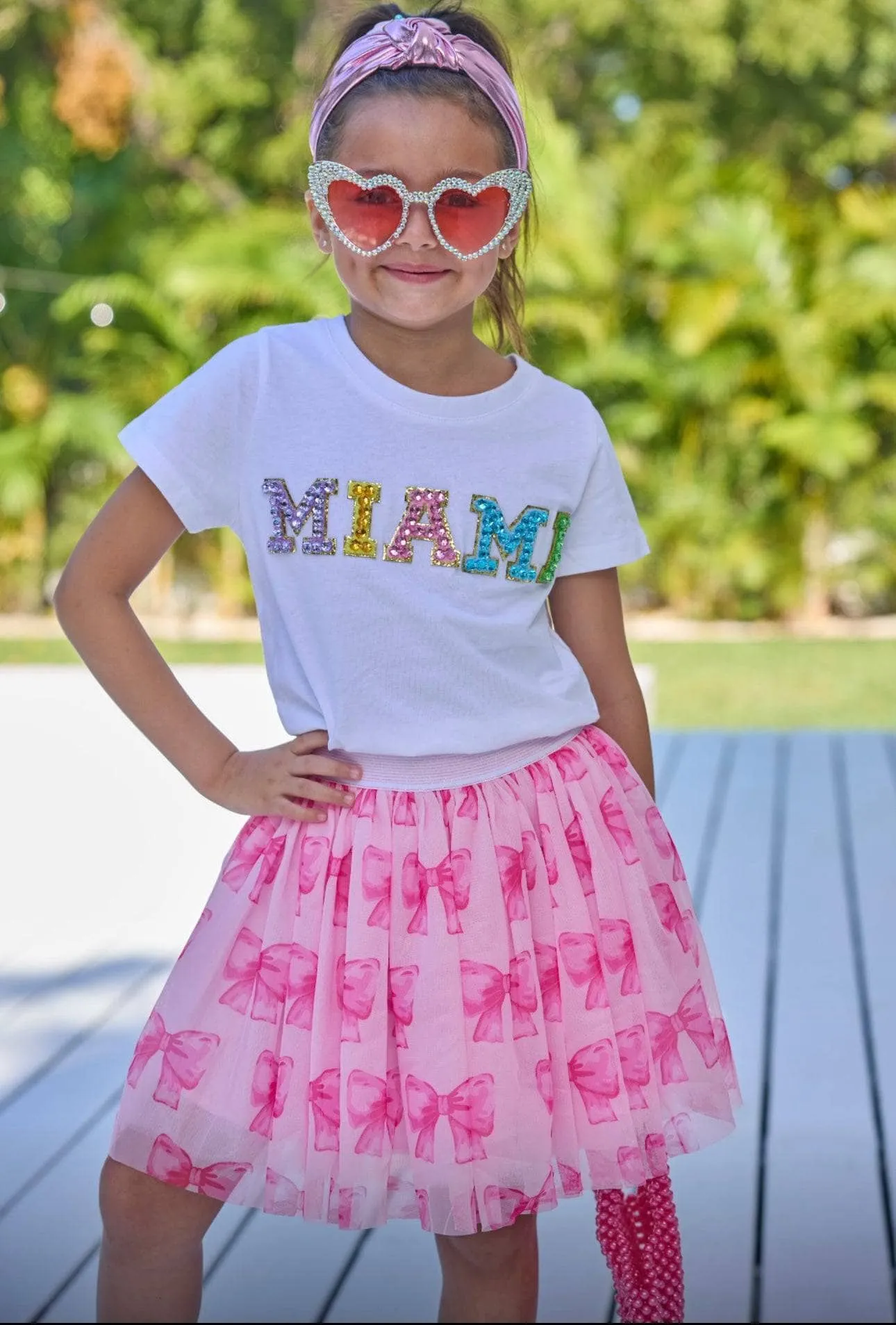 Sweet Pink Bow Skirt