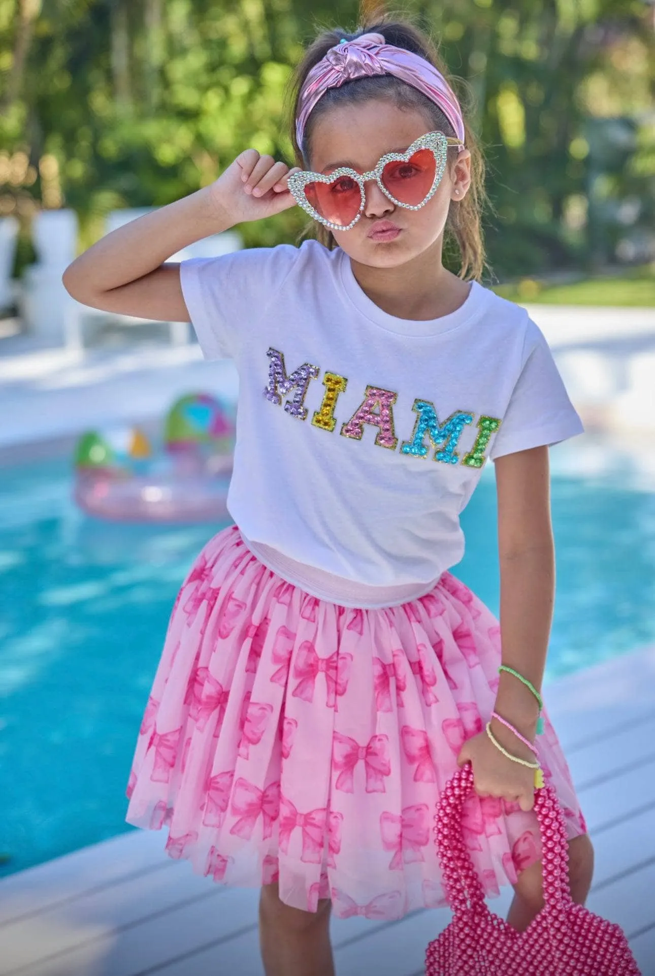 Sweet Pink Bow Skirt