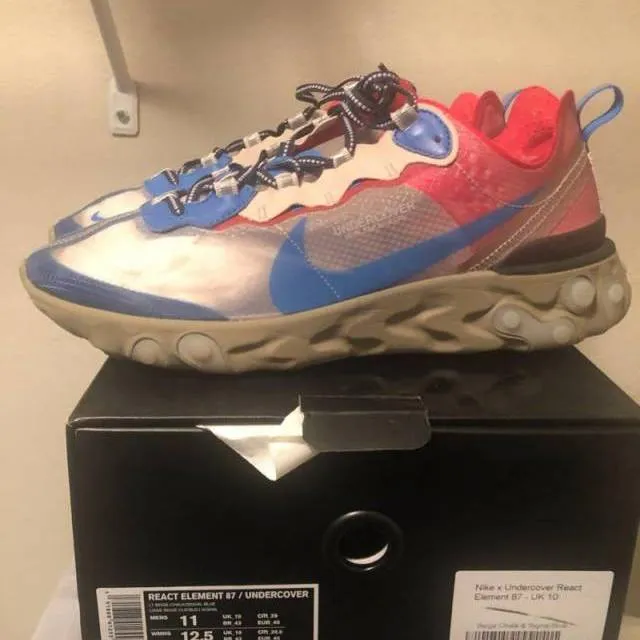 UNDERCOVER x Nike React Element 87 Signal Blue