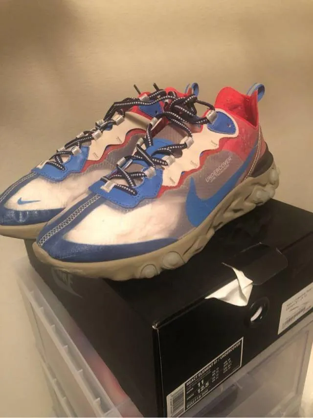 UNDERCOVER x Nike React Element 87 Signal Blue