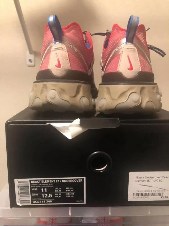 UNDERCOVER x Nike React Element 87 Signal Blue