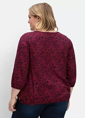 V-Neck All-Over Print Tunic by Sheego | Look Again