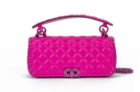 Valentino New Pink Rockstud Shoulder Bag