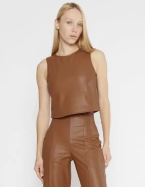 VEGAN LEATHER TANK TOP