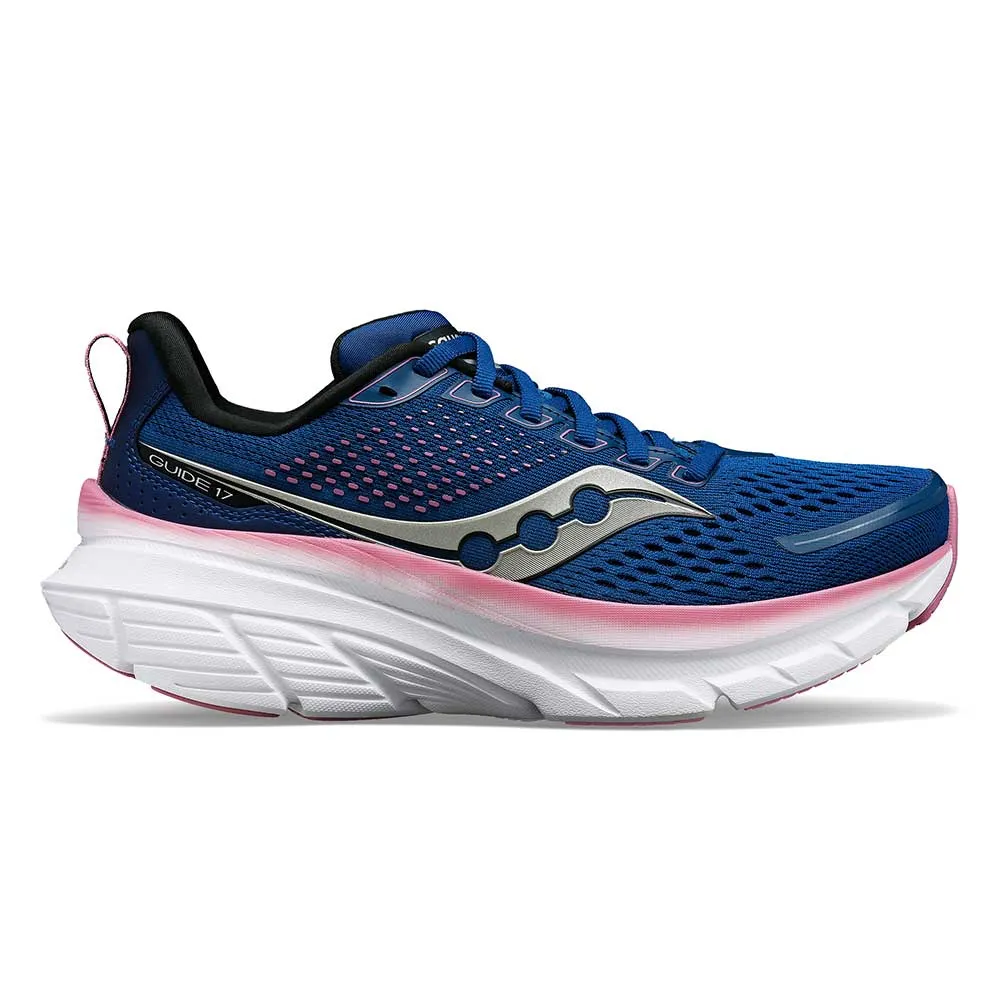 Women's Guide 17 Running Shoe - Navy/Orchid - Wide (D)