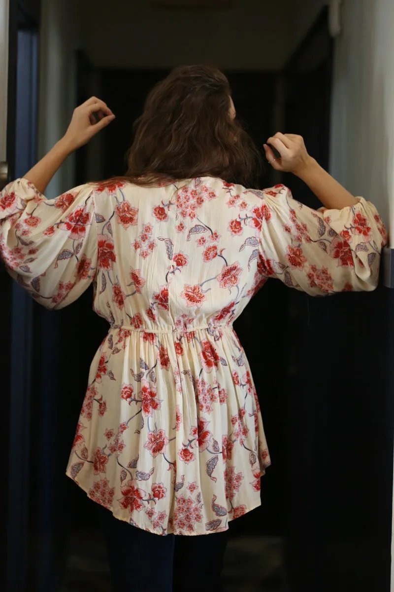 Women's Plus Size Floral Tunic